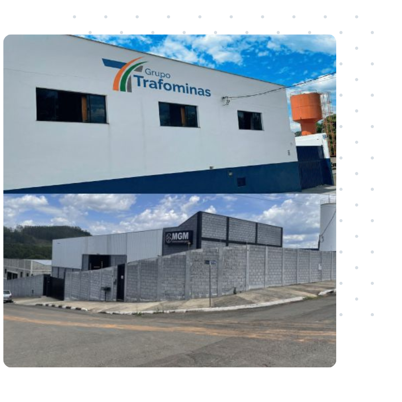 Sede do Grupo Trafominas e fábrica da MGM